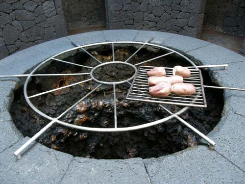 Asador en Timanfaya