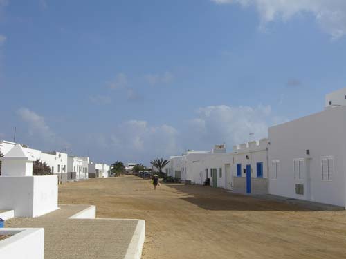 Calle en la Isla de La Graciosa